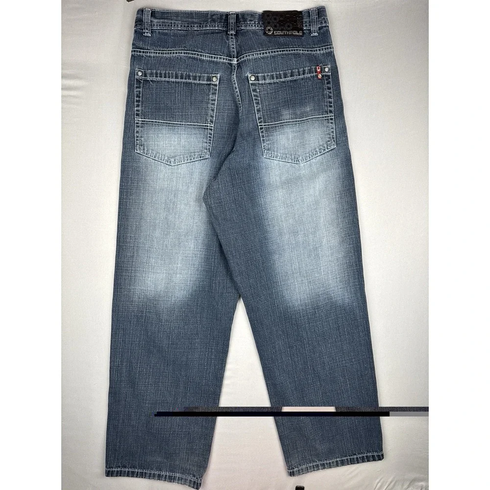 Vintage Y2K Southpole 3180 Baggy Jeans 34x32 Red Tab Wide Leg Denim Skater